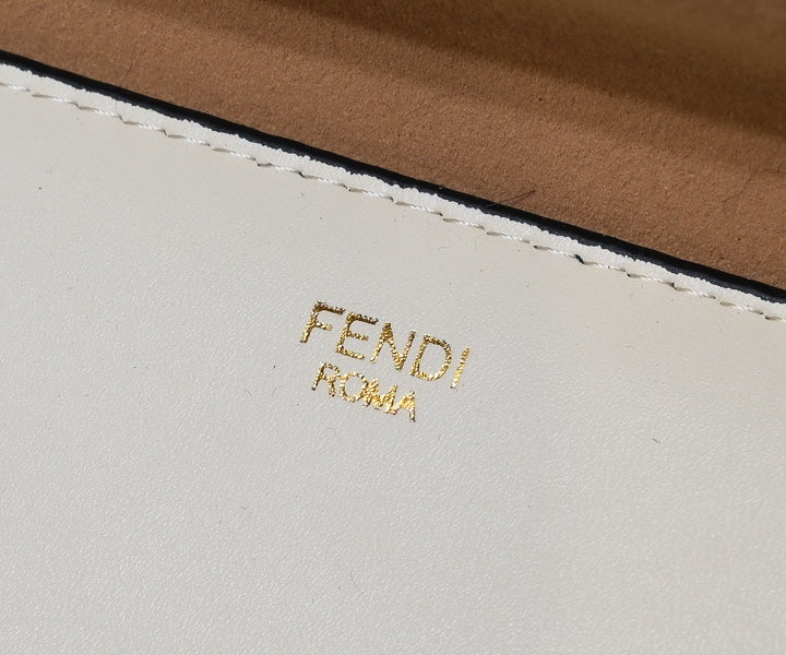 Fendace White Canvas Large Sunshine Tote Bag - Fendi x Versace Collaboration