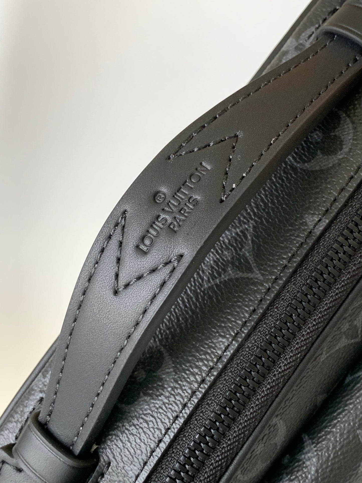 Louis Vuitton Black Monogram Crossbody Shoulder Bag with Top Handle