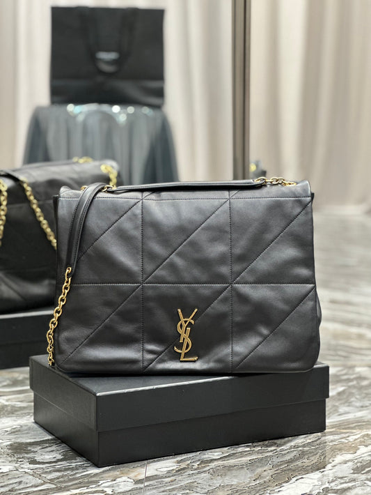 Saint Laurent YSL Jamie 4.3 Medium Quilted Lambskin Shoulder Bag in Black