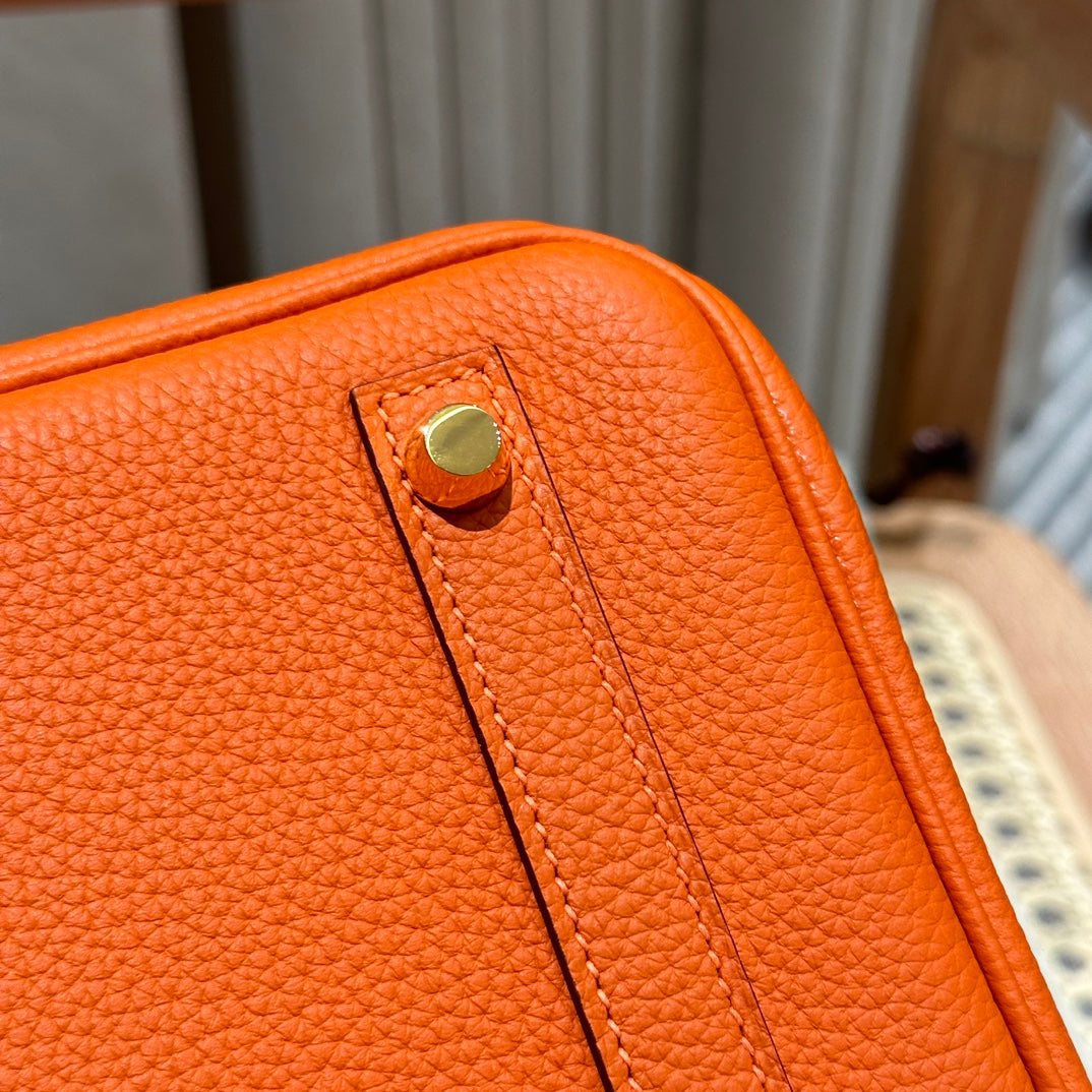 Hermès Birkin 30 Orange Epsom Leather Gold Hardware Handbag
