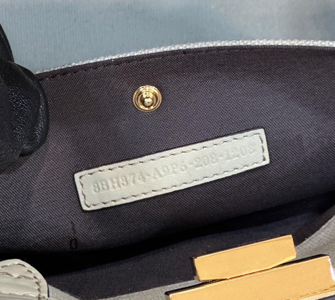 Fendi FF Monogram Canvas Peekaboo X-Tote Bag - Sage Green