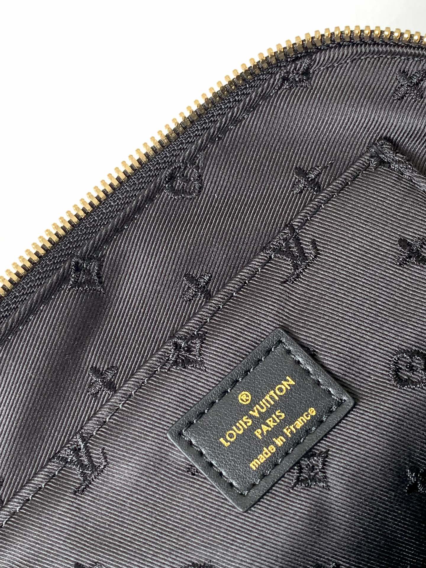 Louis Vuitton Black Embossed Quilted Leather Dome Handbag with Wide Strap