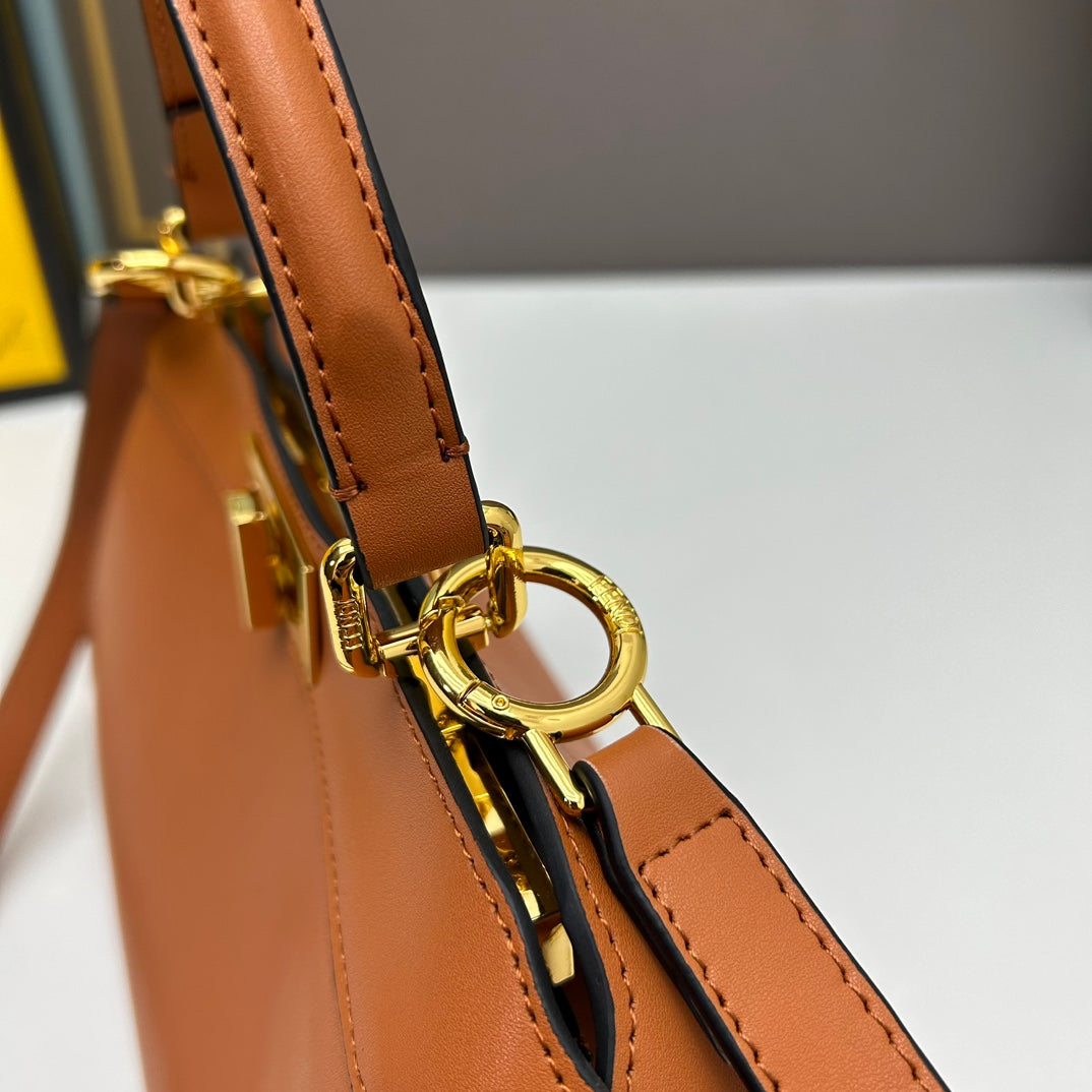 Elegant Brown Leather Women's Handbag - Classic Top Handle Satchel with Adjustable Crossbody Strap