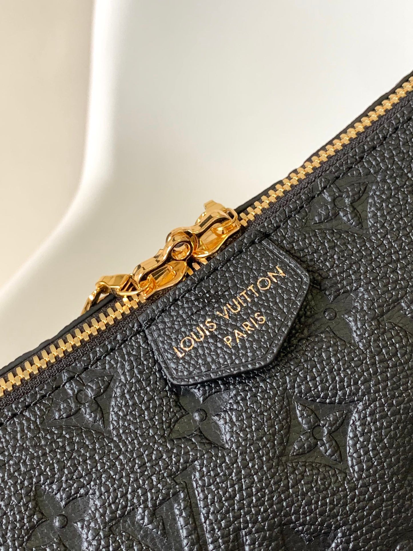 Louis Vuitton Bagatelle Monogram Empreinte Leather Shoulder Bag - Noir Black