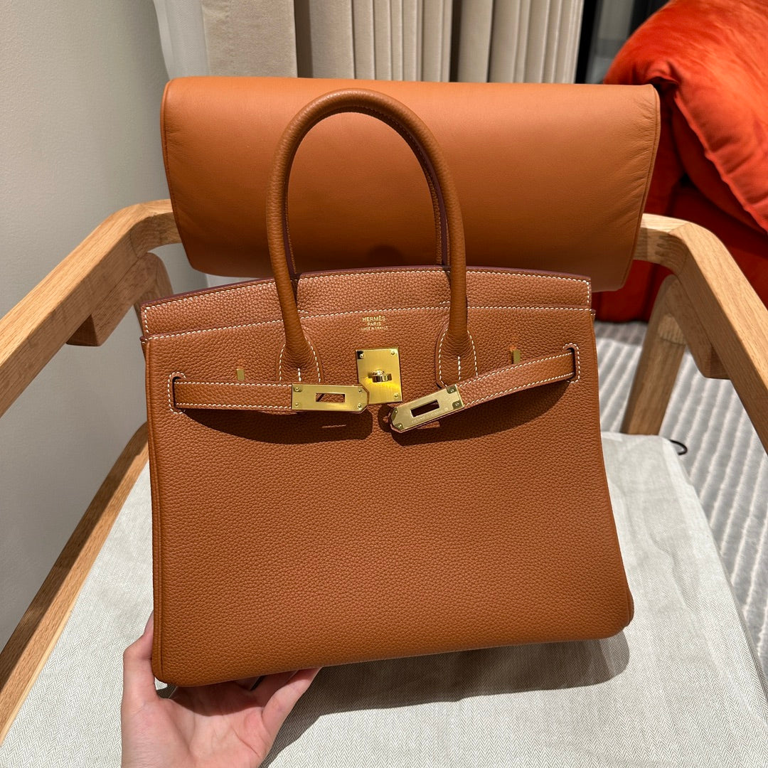 Hermès Birkin 30 Gold Togo Leather with Gold Hardware Handbag