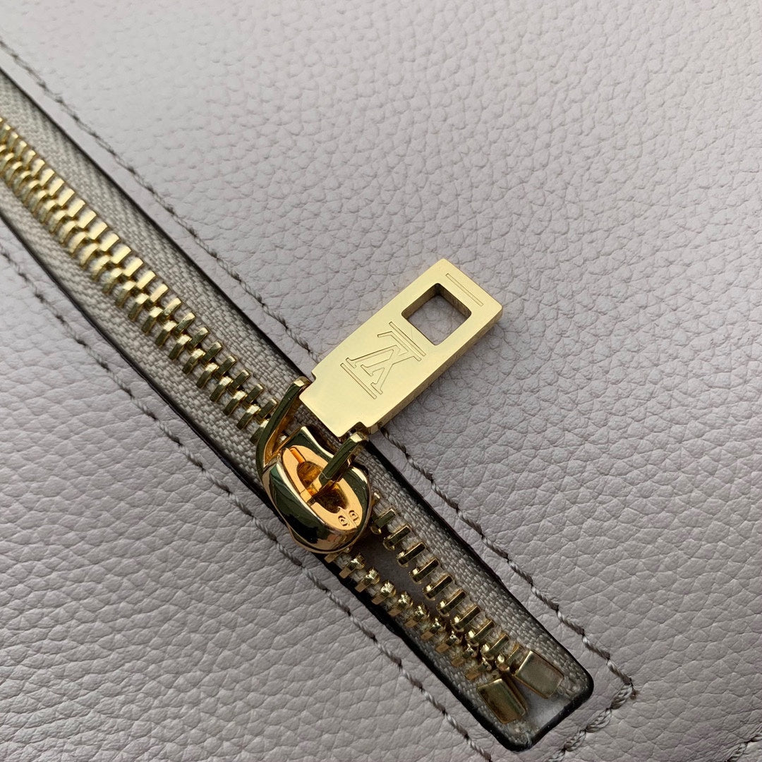 Louis Vuitton Blush Pink Envelope Crossbody Bag with Gold Chain and Wide Strap