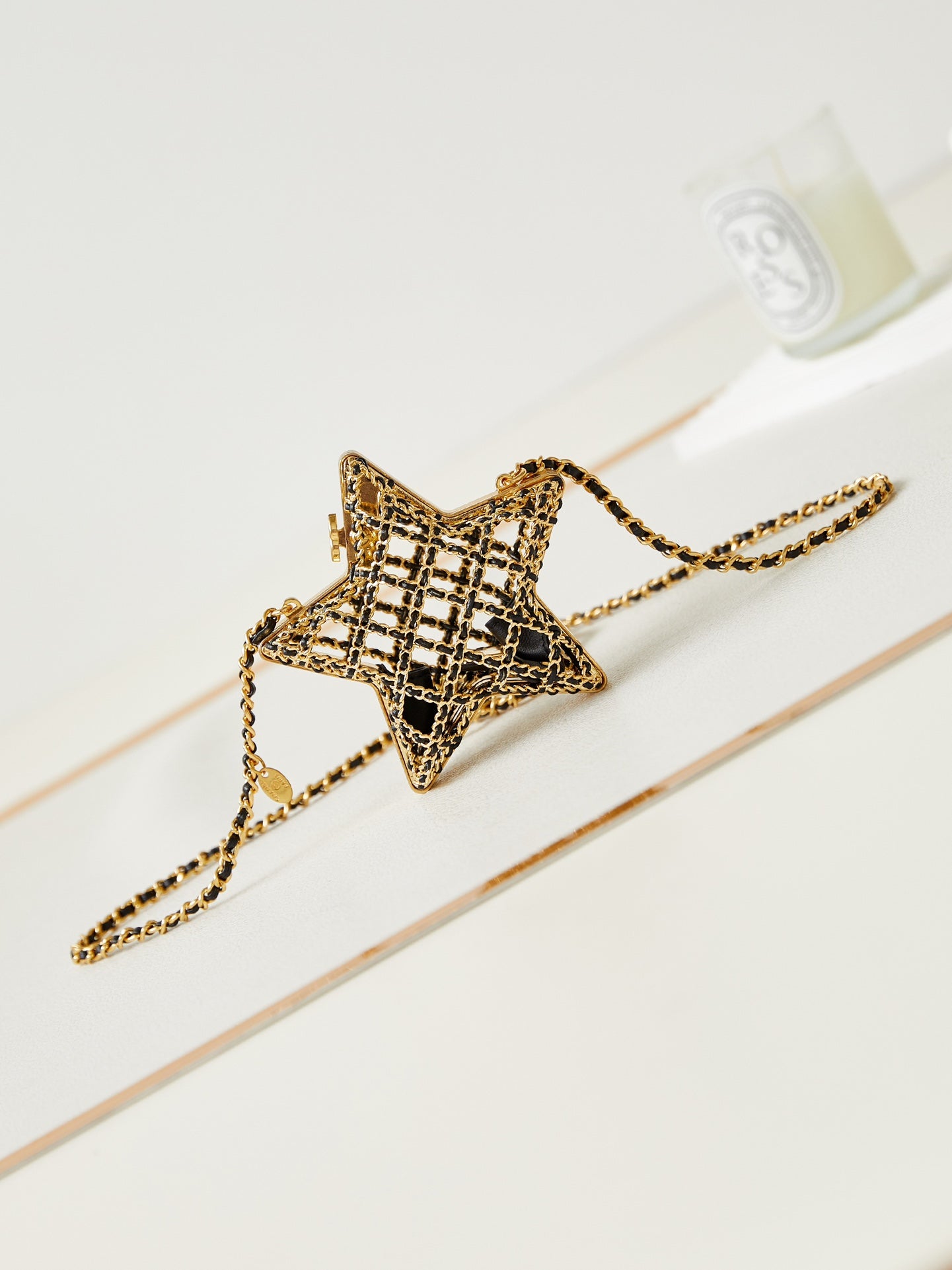 Gold Star Charm Adjustable Metal Chain Belt for Women - Celestial Fashion Accessory