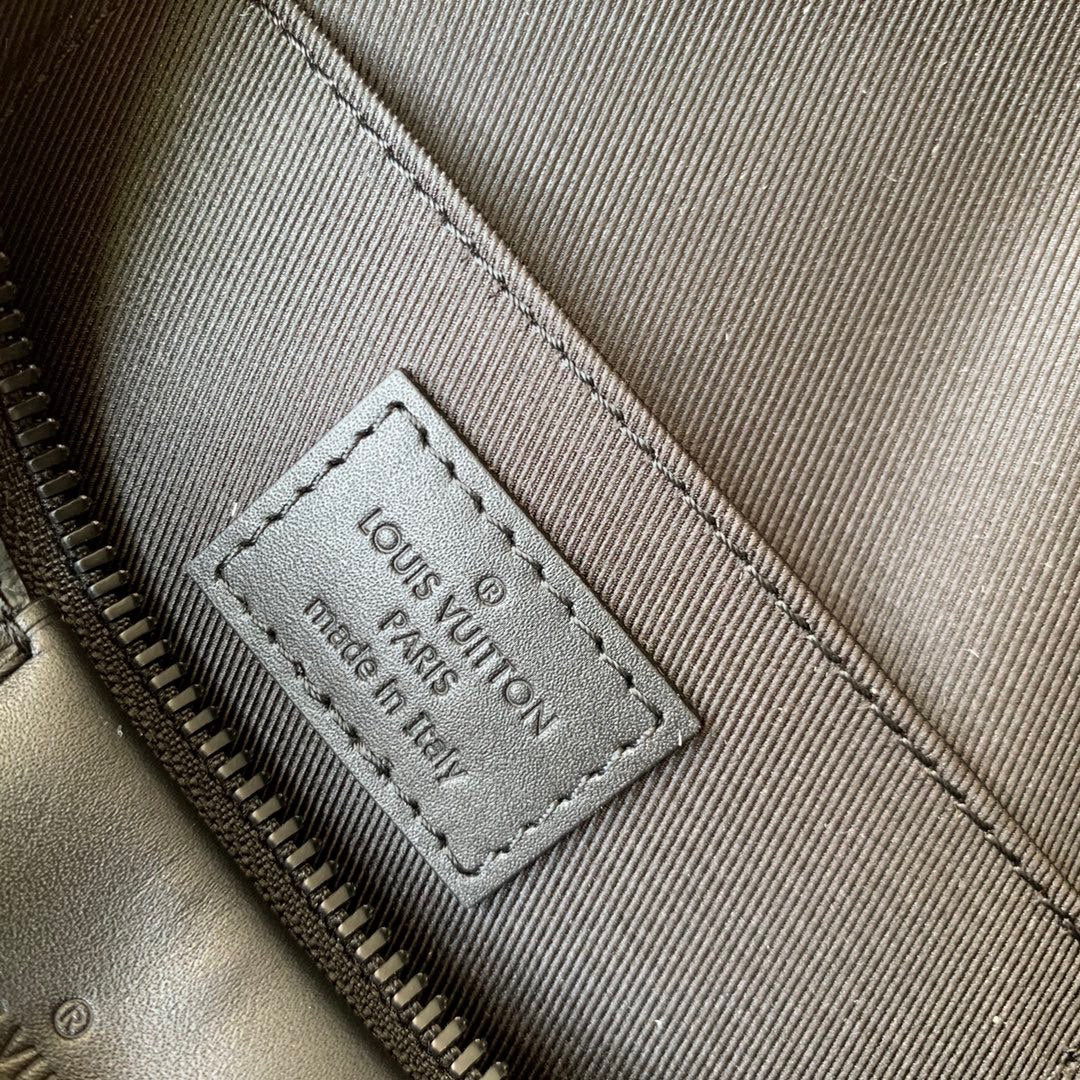 Louis Vuitton Black Monogram Pattern Designer Belt Bag Adjustable Waist Pack