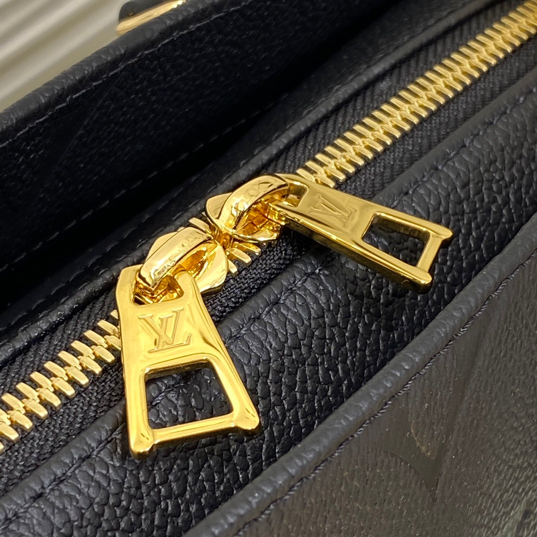 Louis Vuitton OnTheGo East West Monogram Empreinte Leather Handbag - Black