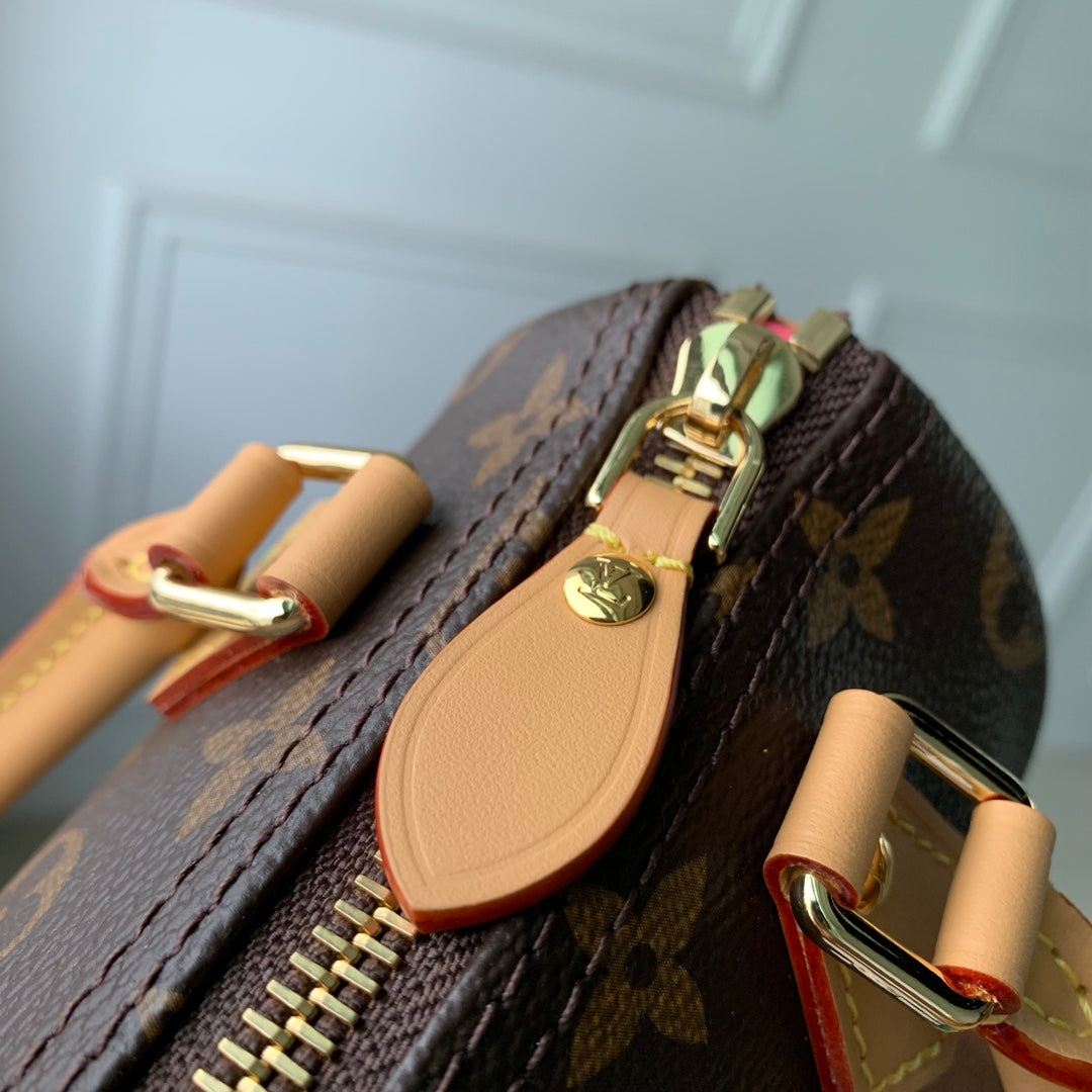 Louis Vuitton Brown Monogram Canvas Mini Duffle Bag with Cartoon Character Print