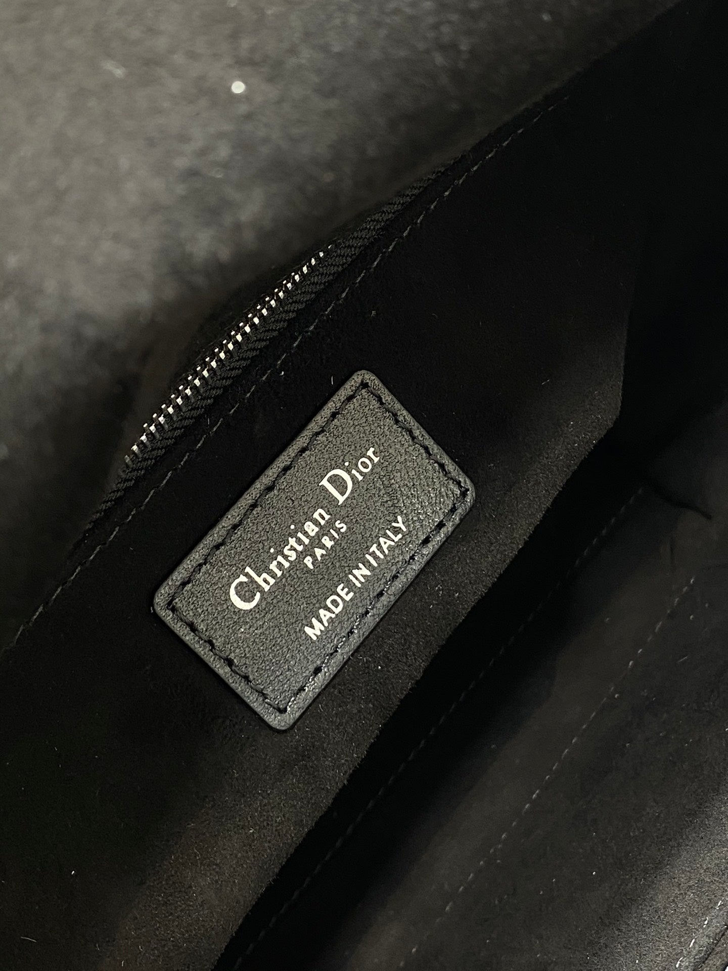 Dior Classic Black Quilted Leather Top Handle Handbag with Shoulder Strap