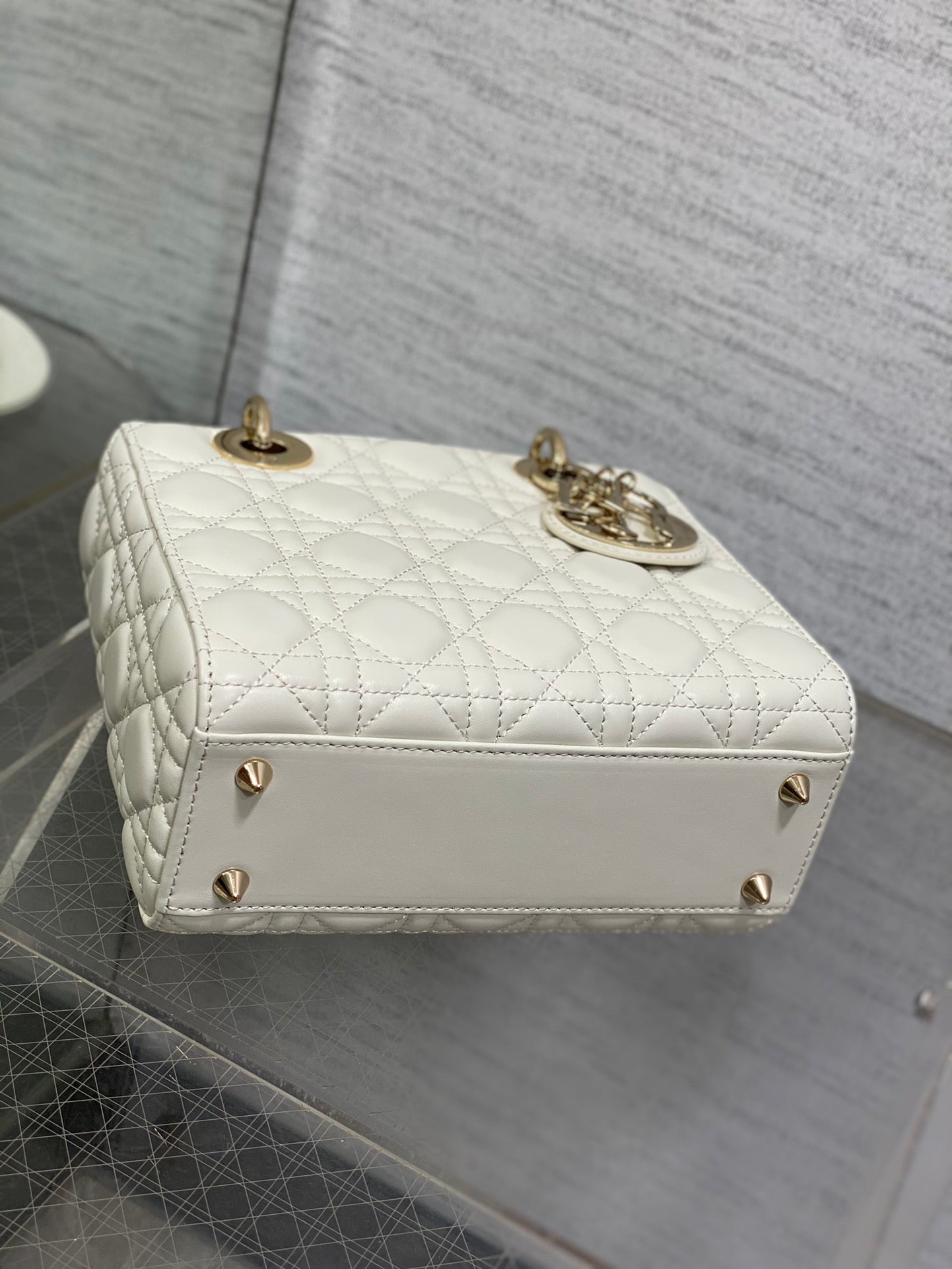 Christian Dior Lady Dior Small My ABCDior Bag White Cannage Lambskin
