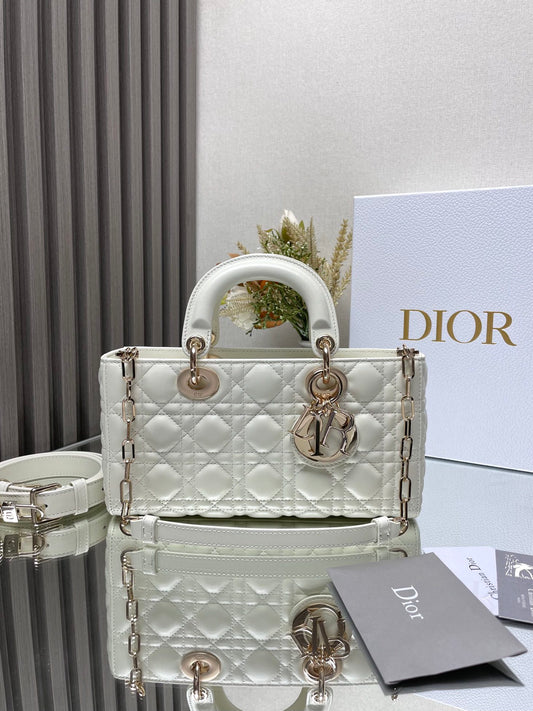 Christian Dior Lady D-Joy Bag - Latte Cannage Lambskin - Women's Luxury Handbag