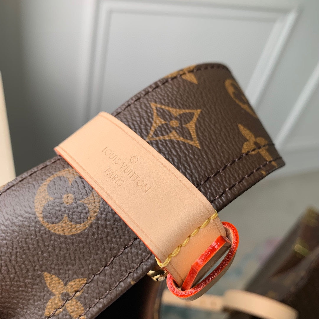 Louis Vuitton Brown Monogram Asymmetric Canvas Triangle Hobo Bag