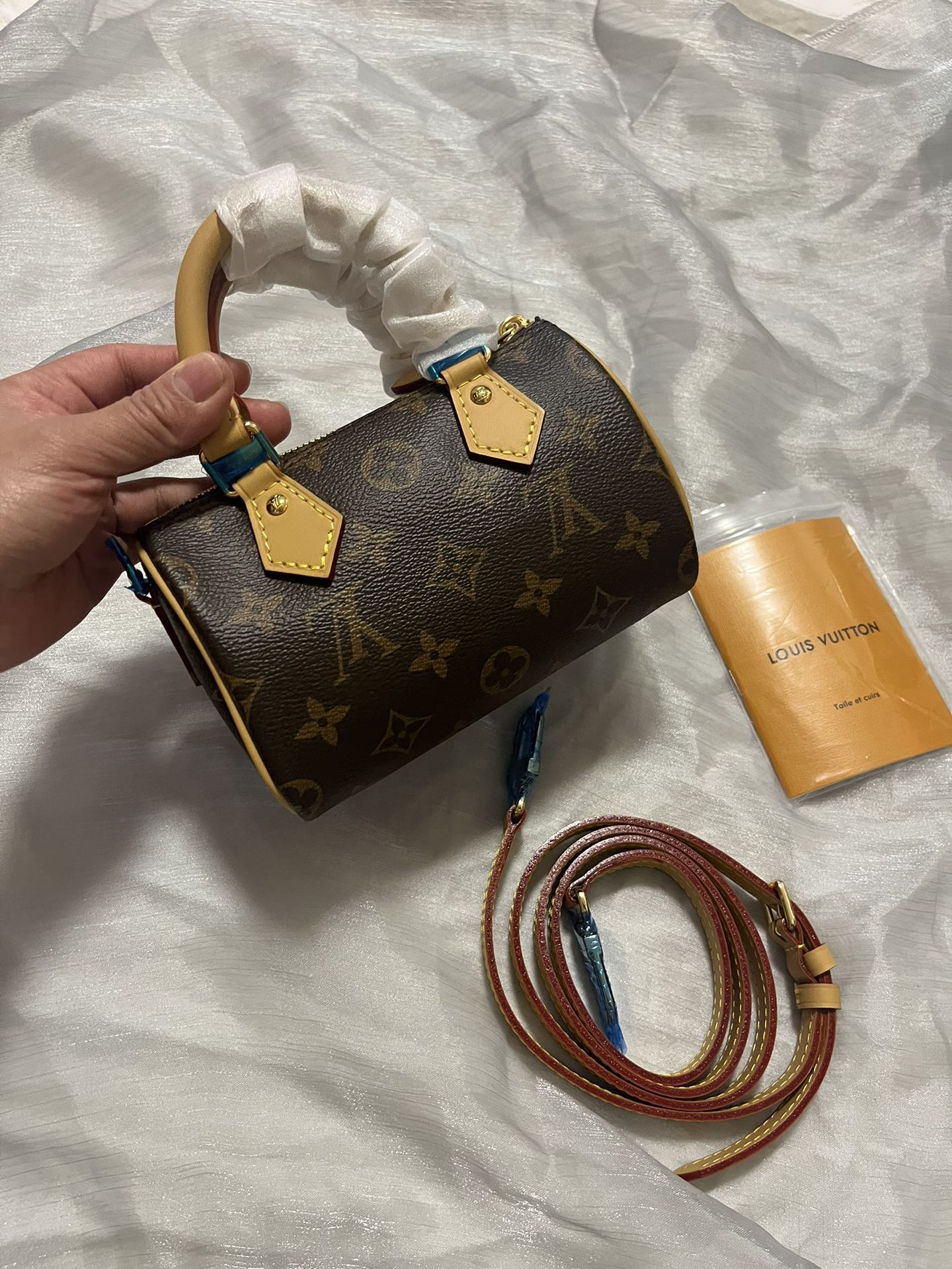 Louis Vuitton Nano Speedy Monogram Canvas Crossbody Handbag