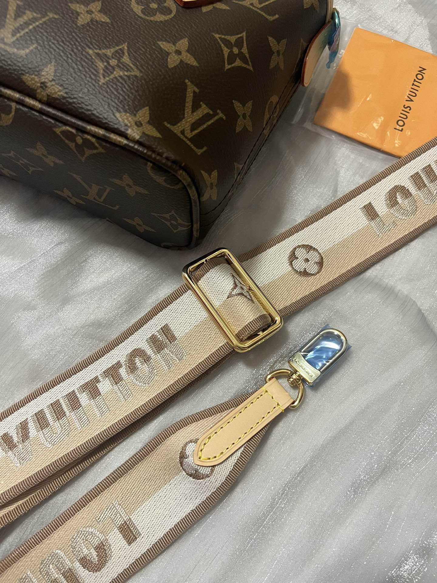 Louis Vuitton Brown Monogram Canvas Mini Handbag with Shoulder Strap and Coin Pouch