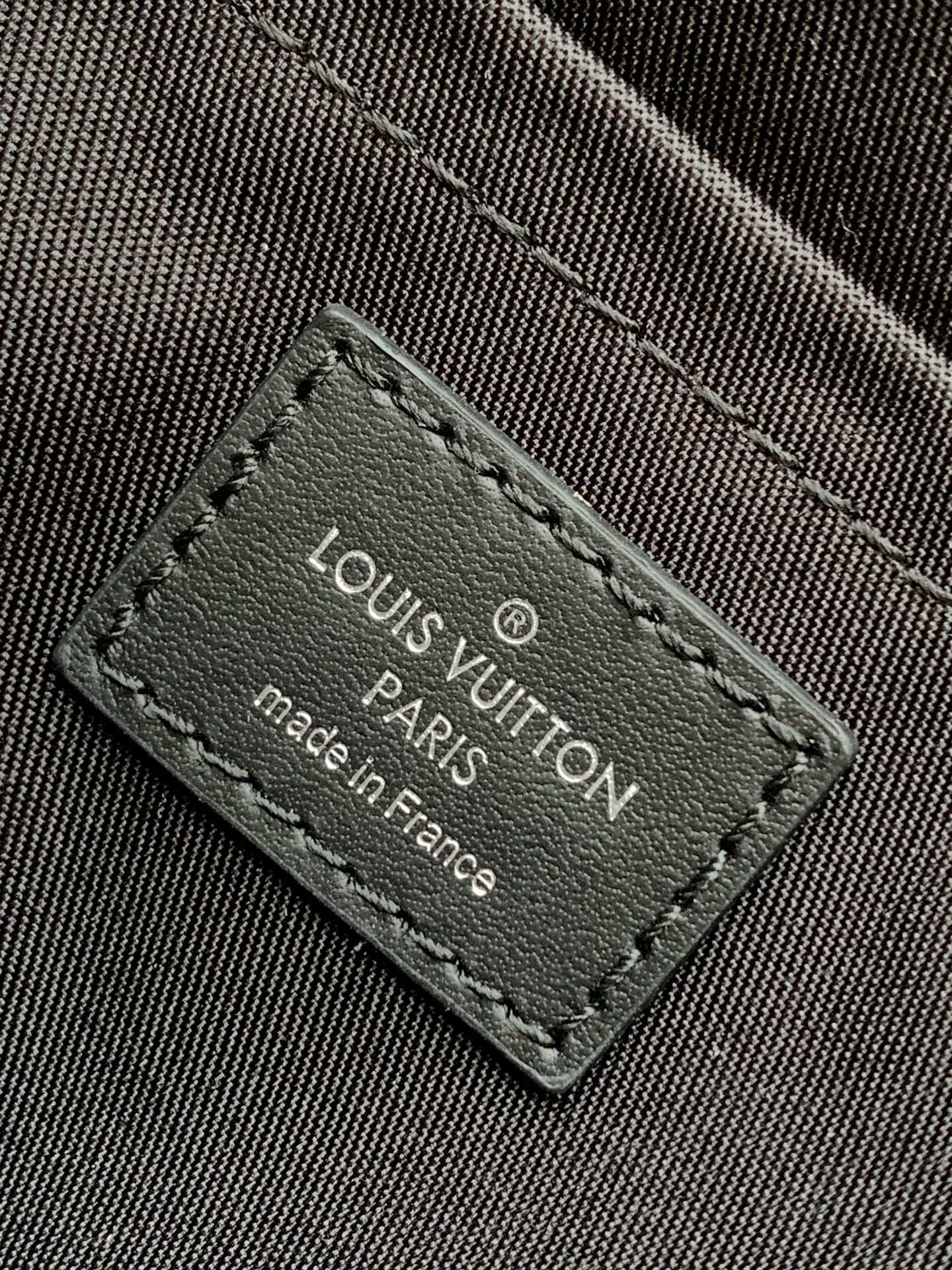 Louis Vuitton Men's Black and Grey Checkerboard Sling Crossbody Chest Bag