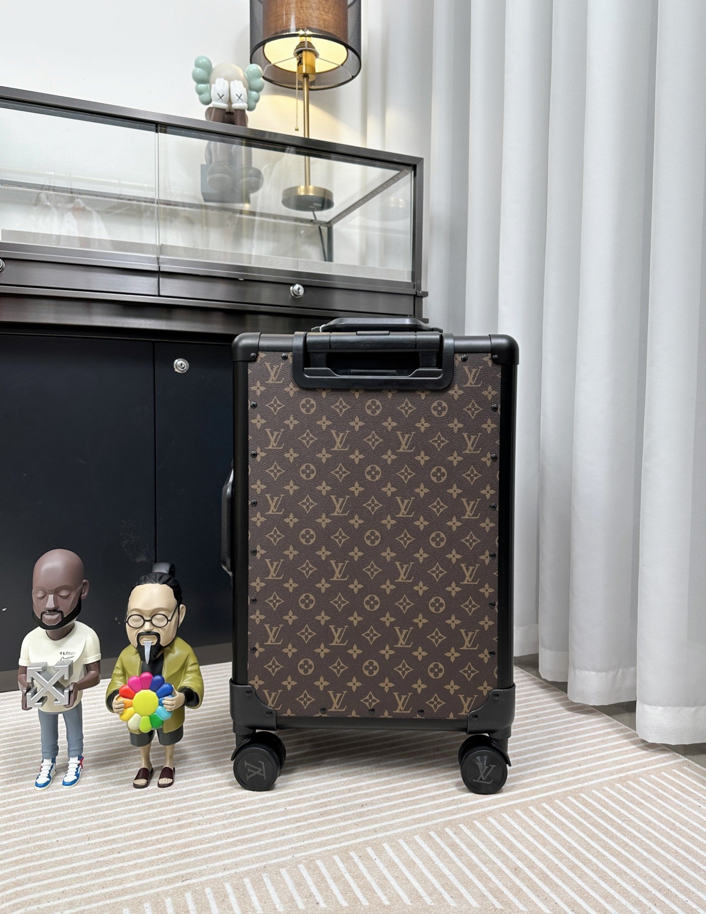 Classic Monogram Pattern Hard Shell Spinner Luggage Travel Bag
