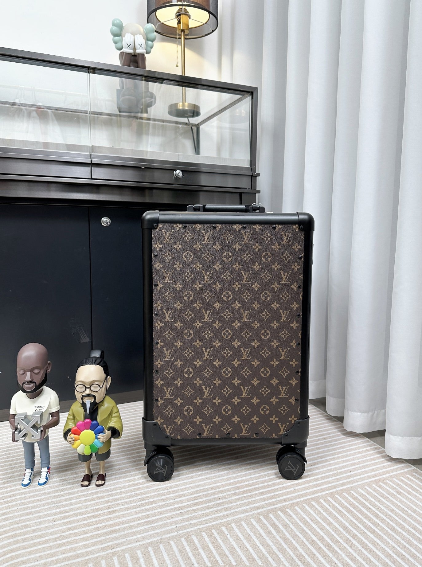 Classic Monogram Pattern Hard Shell Spinner Luggage Travel Bag