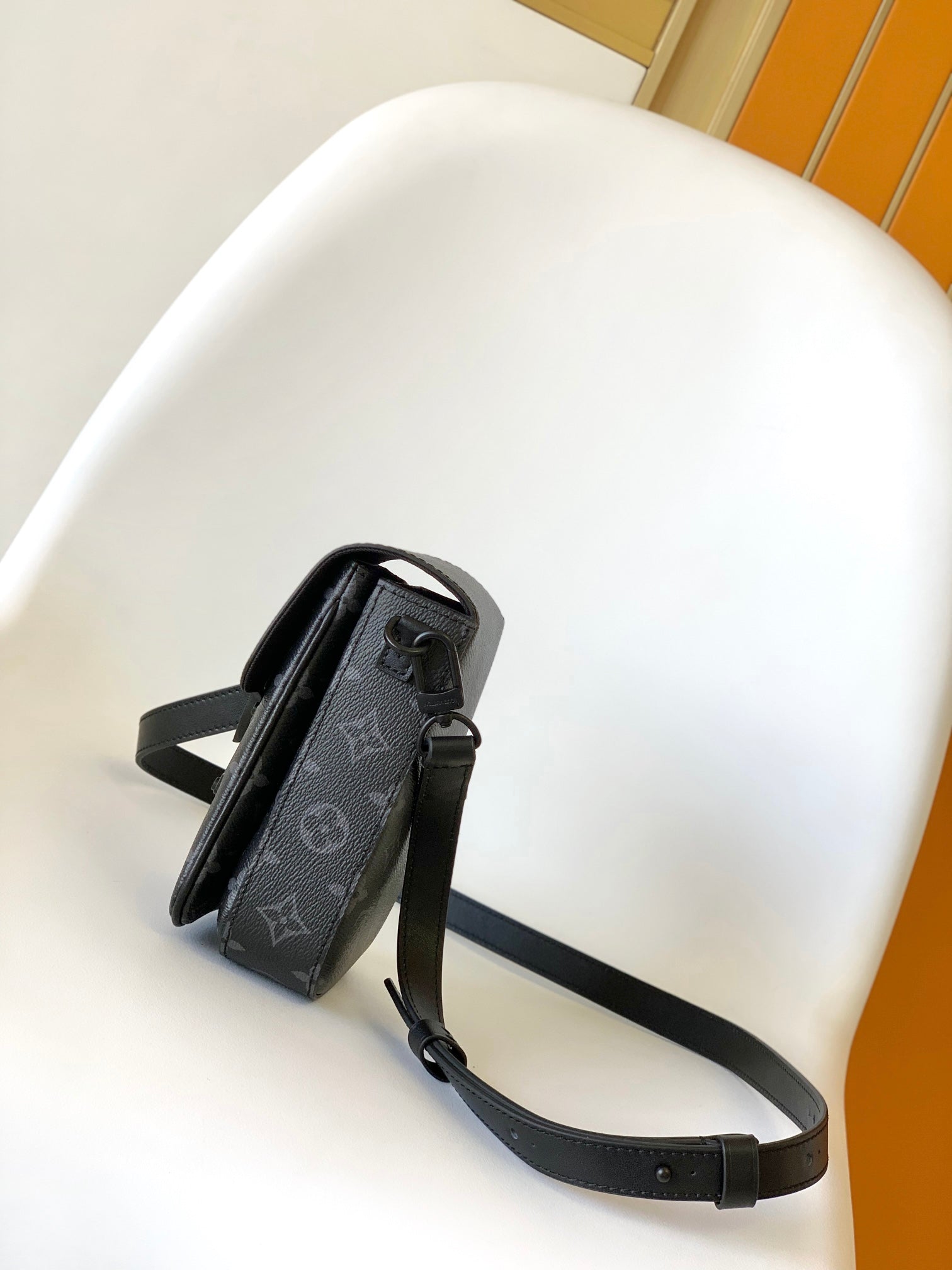 Louis Vuitton Charcoal Monogram Mini Vertical Crossbody Messenger Bag