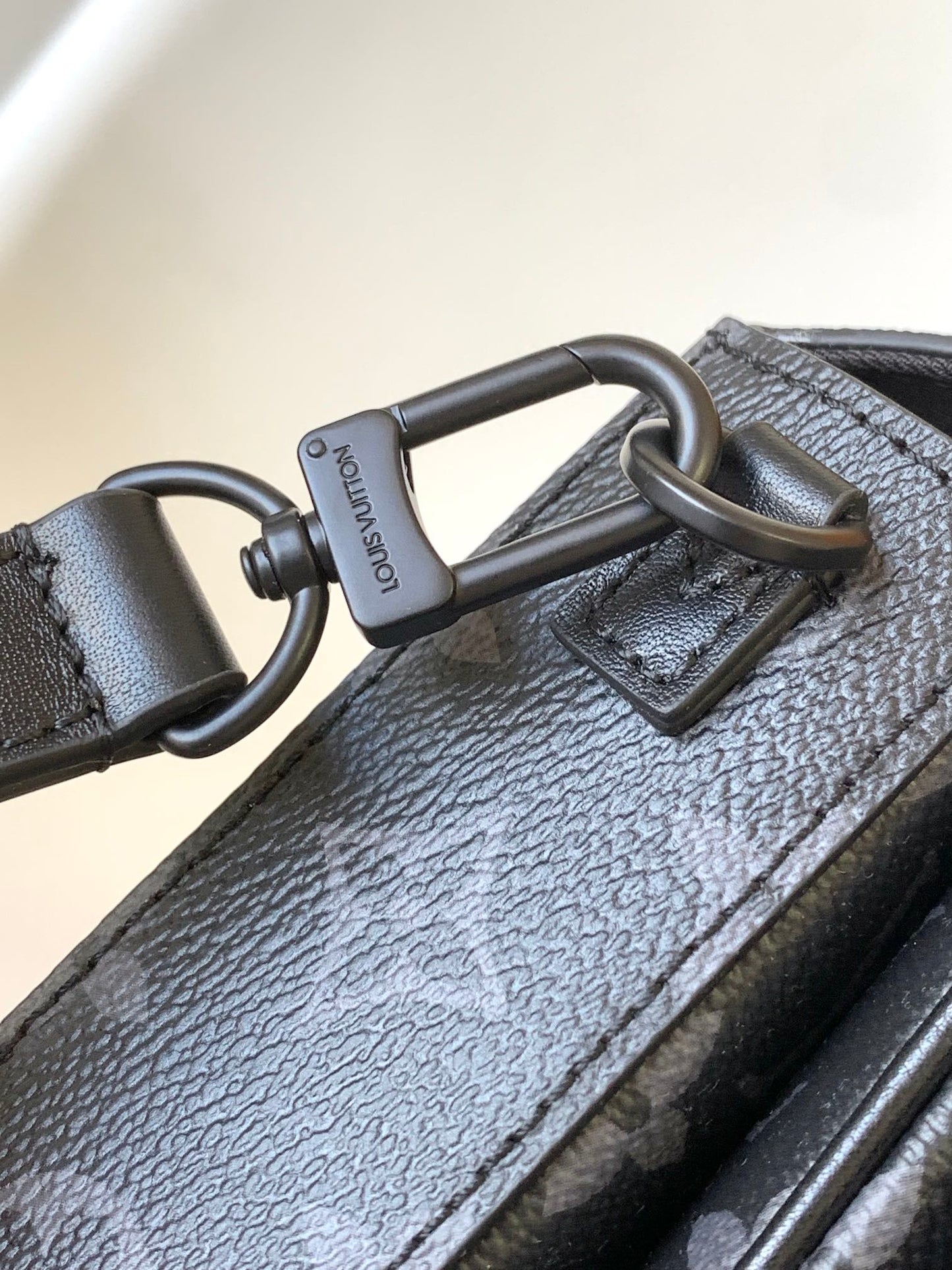 Louis Vuitton Charcoal Monogram Mini Vertical Crossbody Messenger Bag