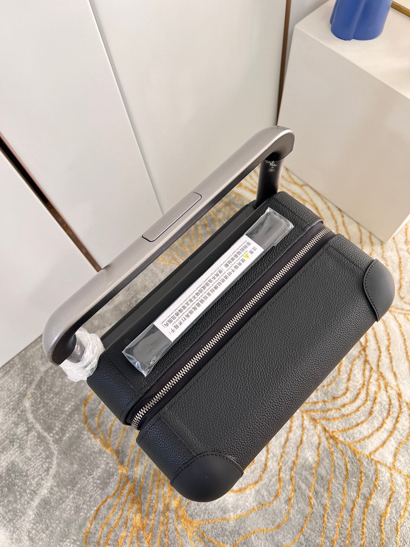 Sleek Black Hardside Carry-On Spinner Suitcase with Wide Handle