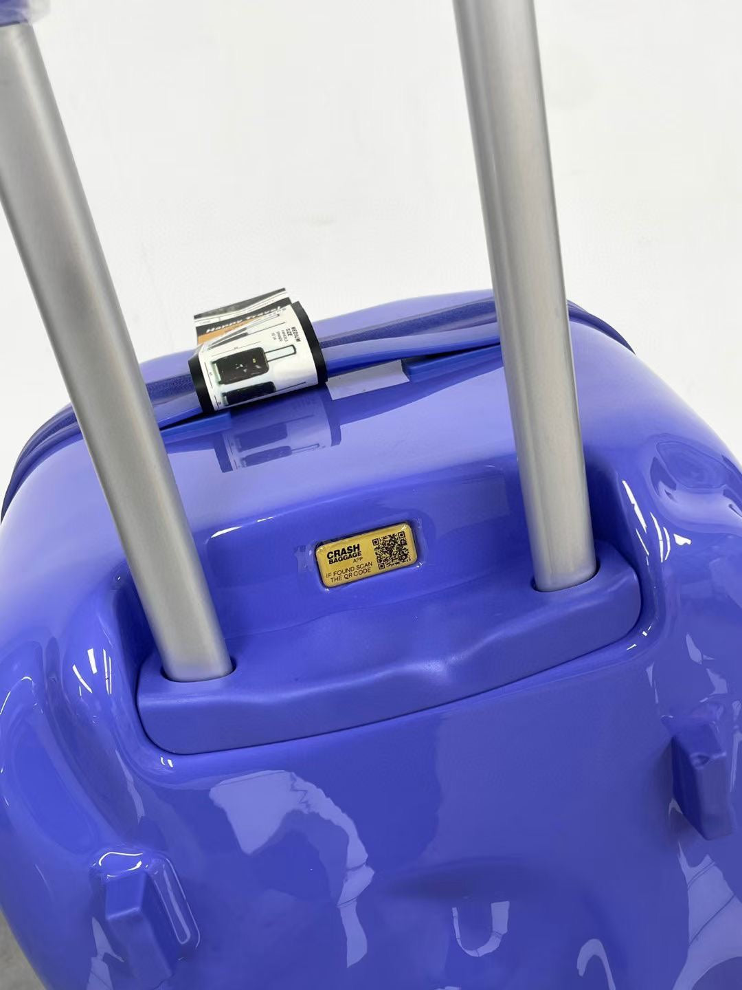 Purple Pre-Dented Hard Shell Suitcase Unique Crinkled Finish Luggage