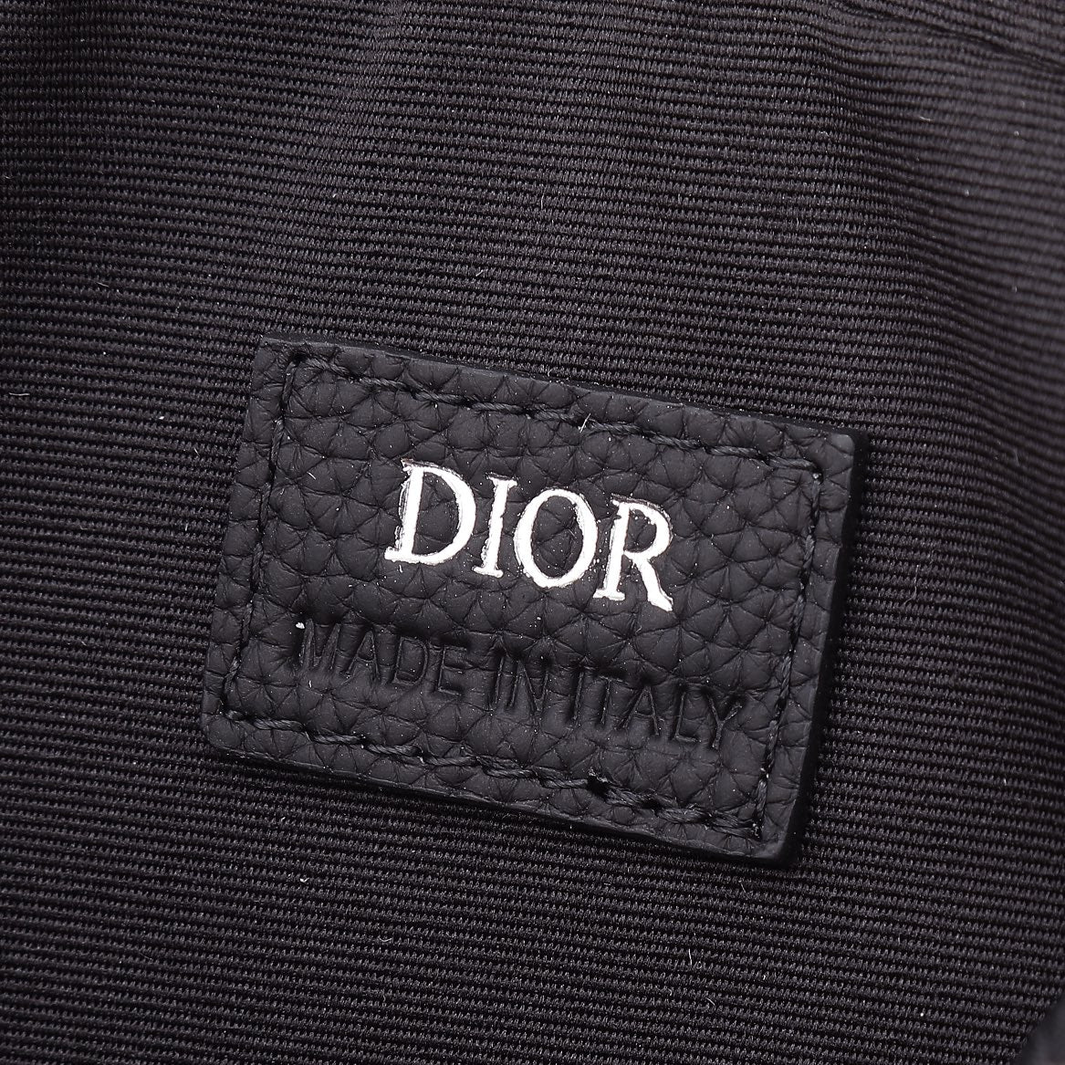 Dior Black Monogram Crossbody Messenger Bag with Detachable Pouch