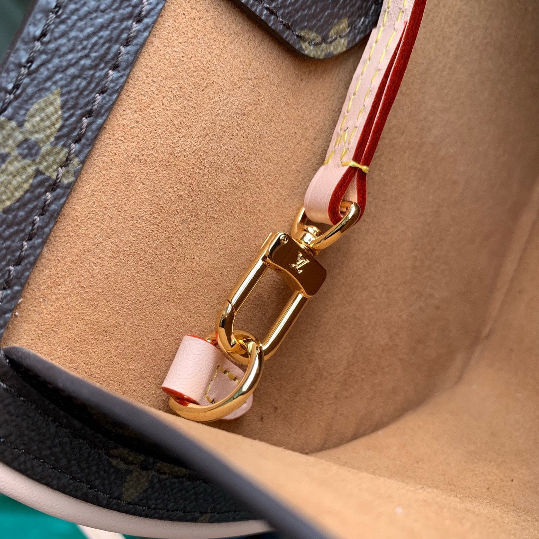 Louis Vuitton Classic Monogram Print Round Crossbody Bag with Top Handle