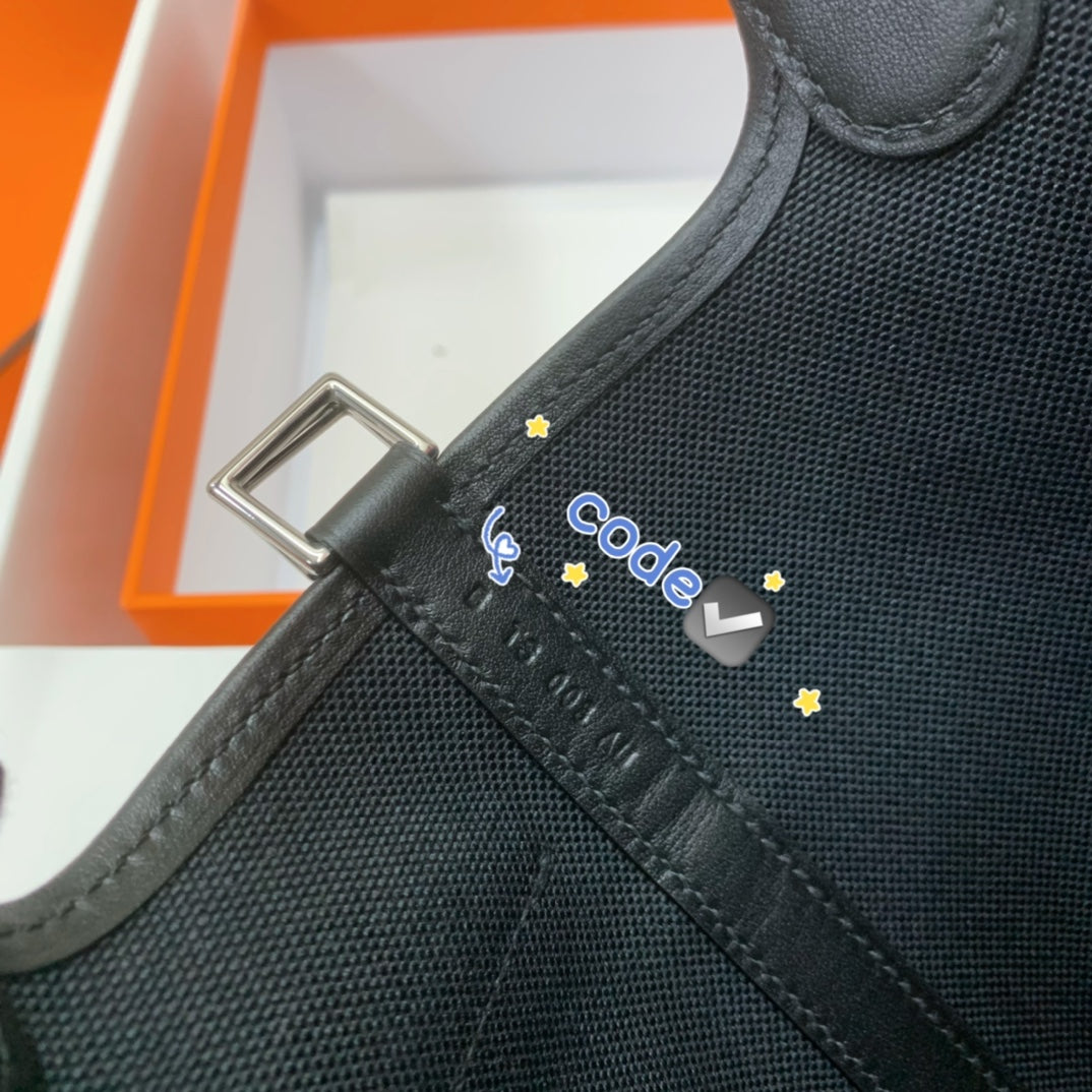 Hermès Picotin Cargo 18 Bag - Black Canvas &amp; Swift Leather