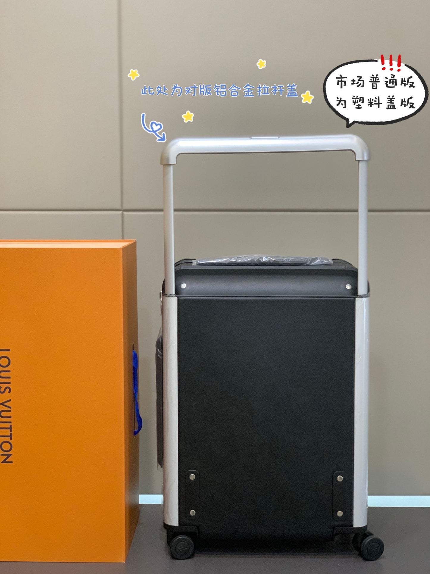 55cm Black Hardshell Spinner Suitcase Carry-On Travel Luggage
