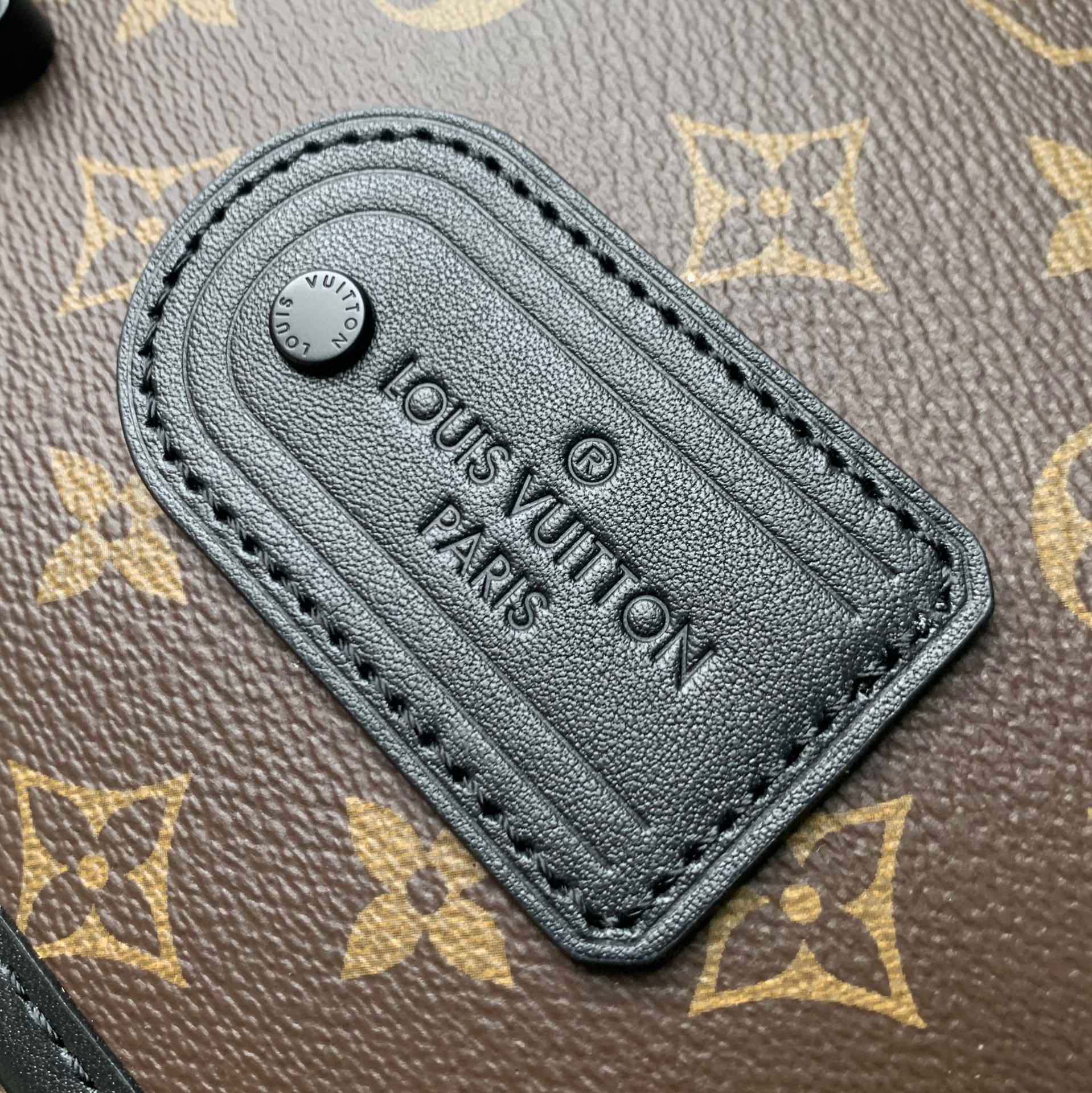 Louis Vuitton Brown Monogram Canvas Messenger Crossbody Bag with Buckles
