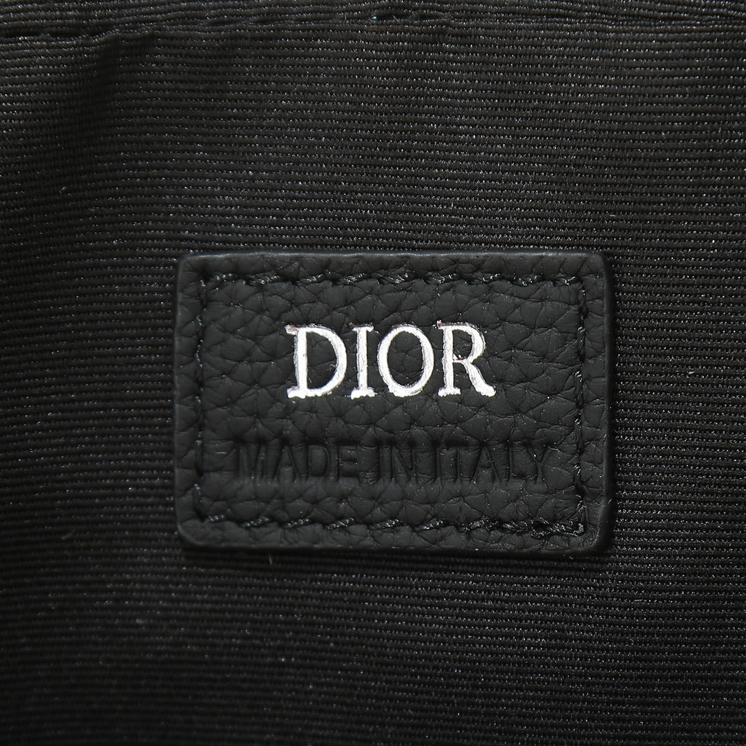 Dior Black Monogram Jacquard Crossbody Shoulder Bag with Strap