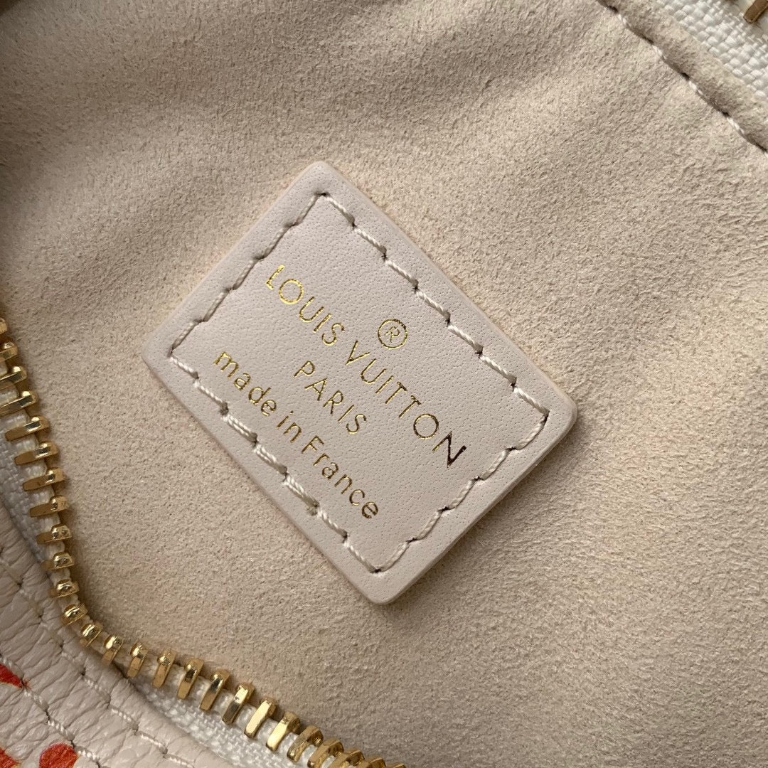 Louis Vuitton Chic White Multicolor Monogram Mini Crossbody Bag with Top Handles