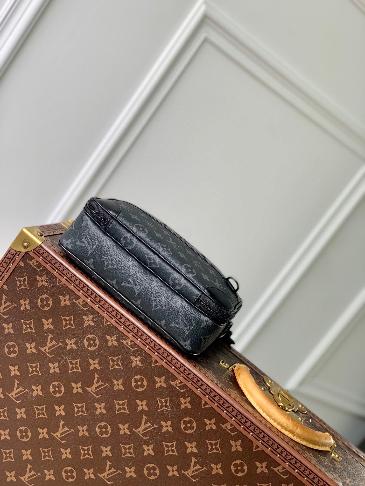 Louis Vuitton Monogram Eclipse Trio Messenger Bag - Black