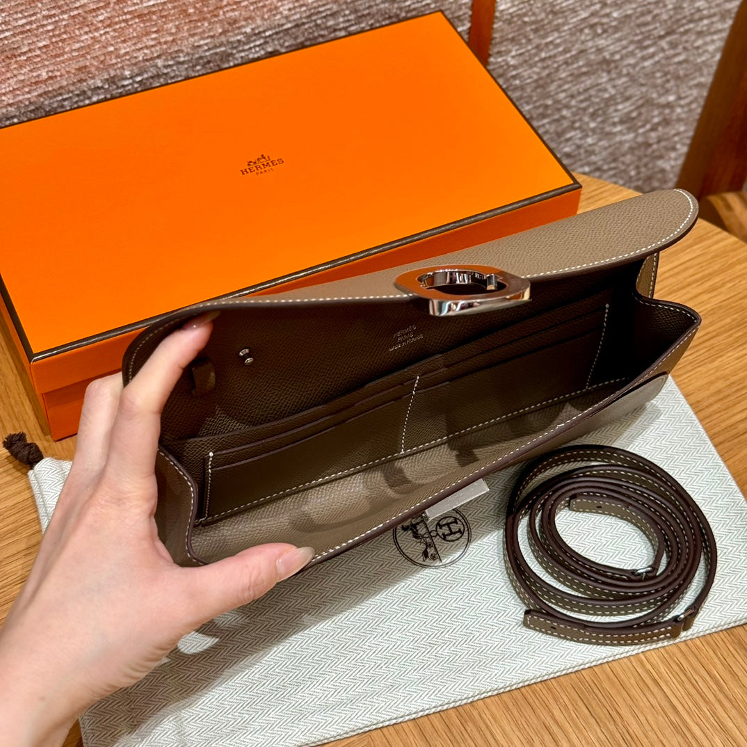 Hermès Constance To Go Wallet - Epsom Leather - Etoupe