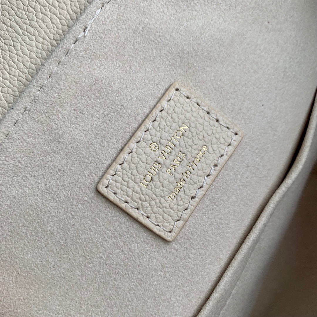 Louis Vuitton Off-White Embossed Leather Mini Backpack with Front Pockets