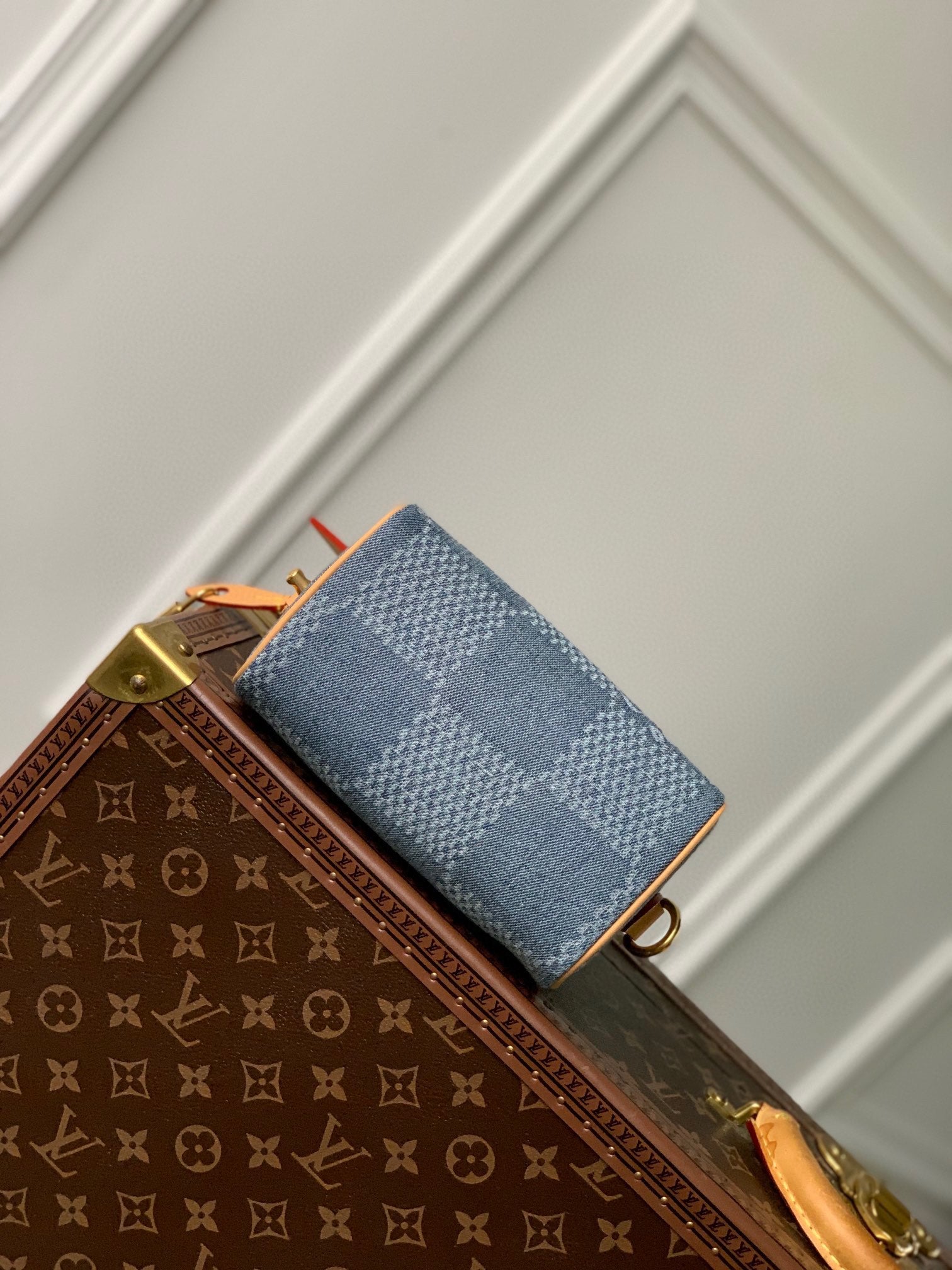 Louis Vuitton Nano Speedy Damier Denim Handbag - Mini Crossbody Bag