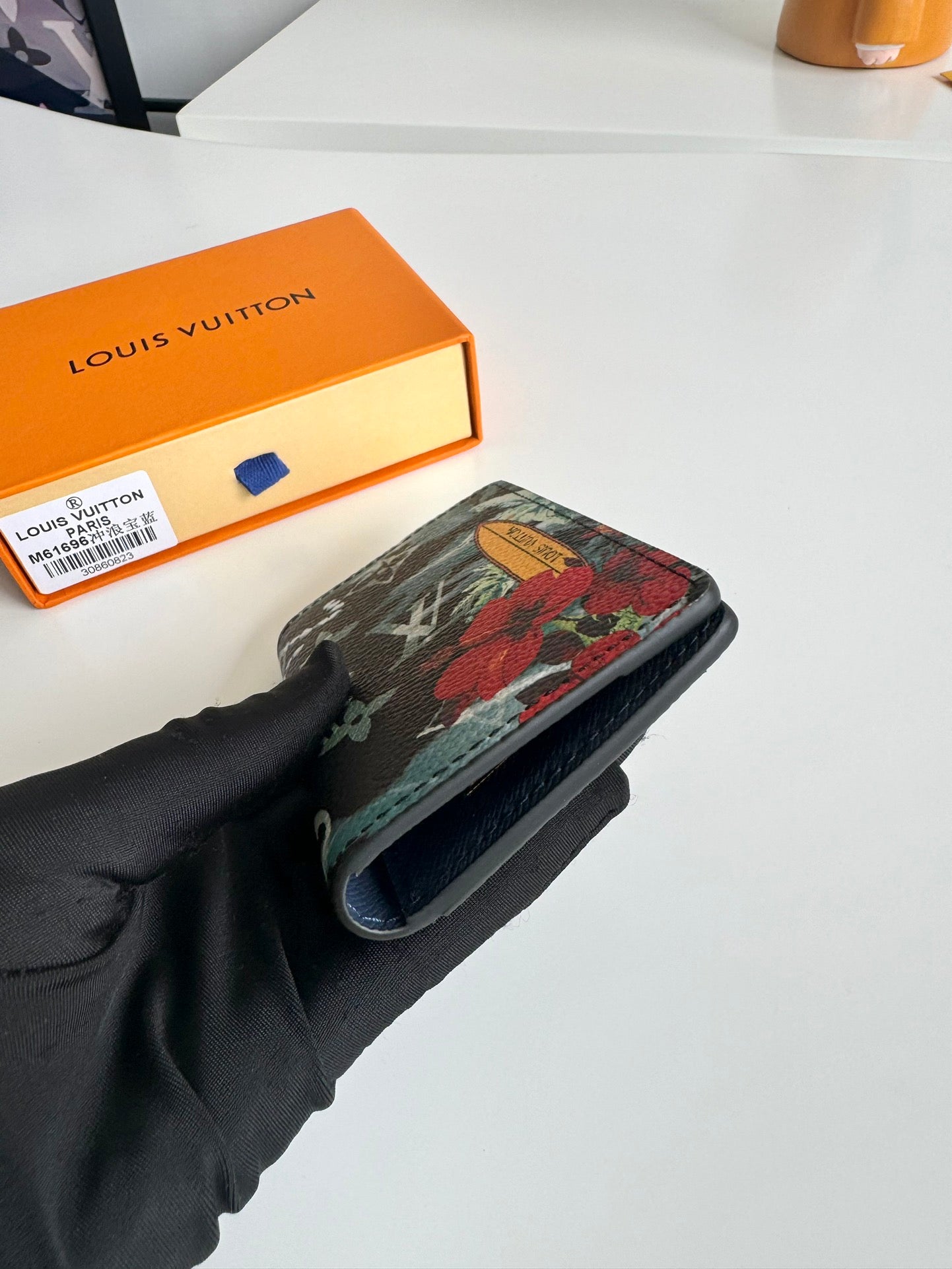 Louis Vuitton Tropical Hibiscus and Palm Tree Monogram Passport Holder Case