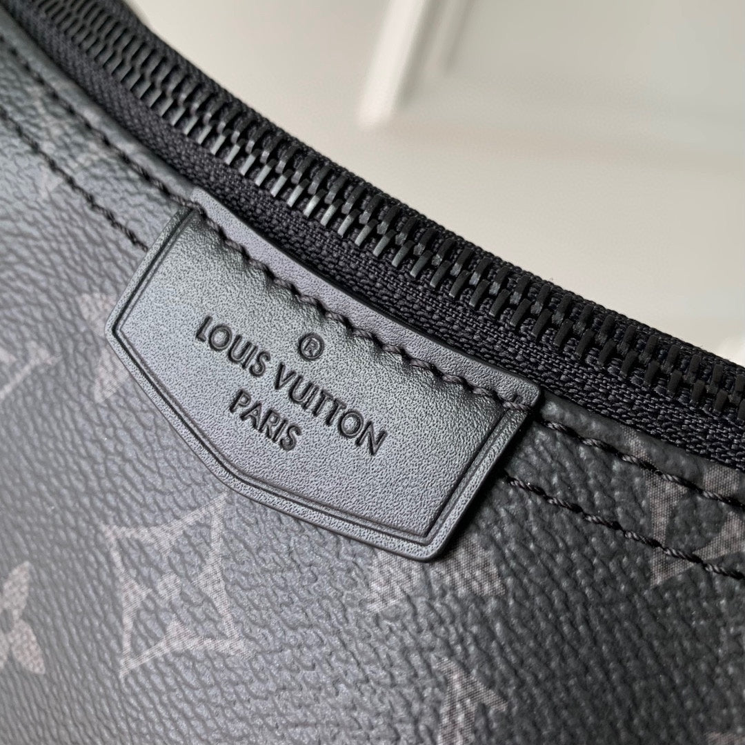 Louis Vuitton Black Monogram Crescent Sling Bag Unisex Crossbody Waist Pack