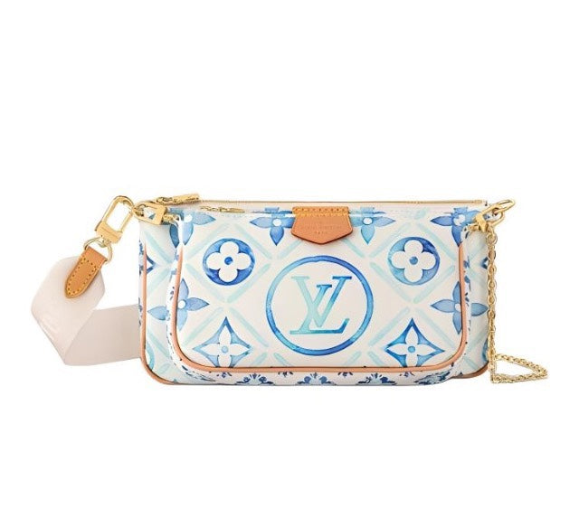 Louis Vuitton Blue Watercolor Monogram Canvas Crossbody Shoulder Bag