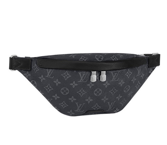 Louis Vuitton Grey Monogram Pattern Canvas Waist Fanny Pack Adjustable Belt Bag
