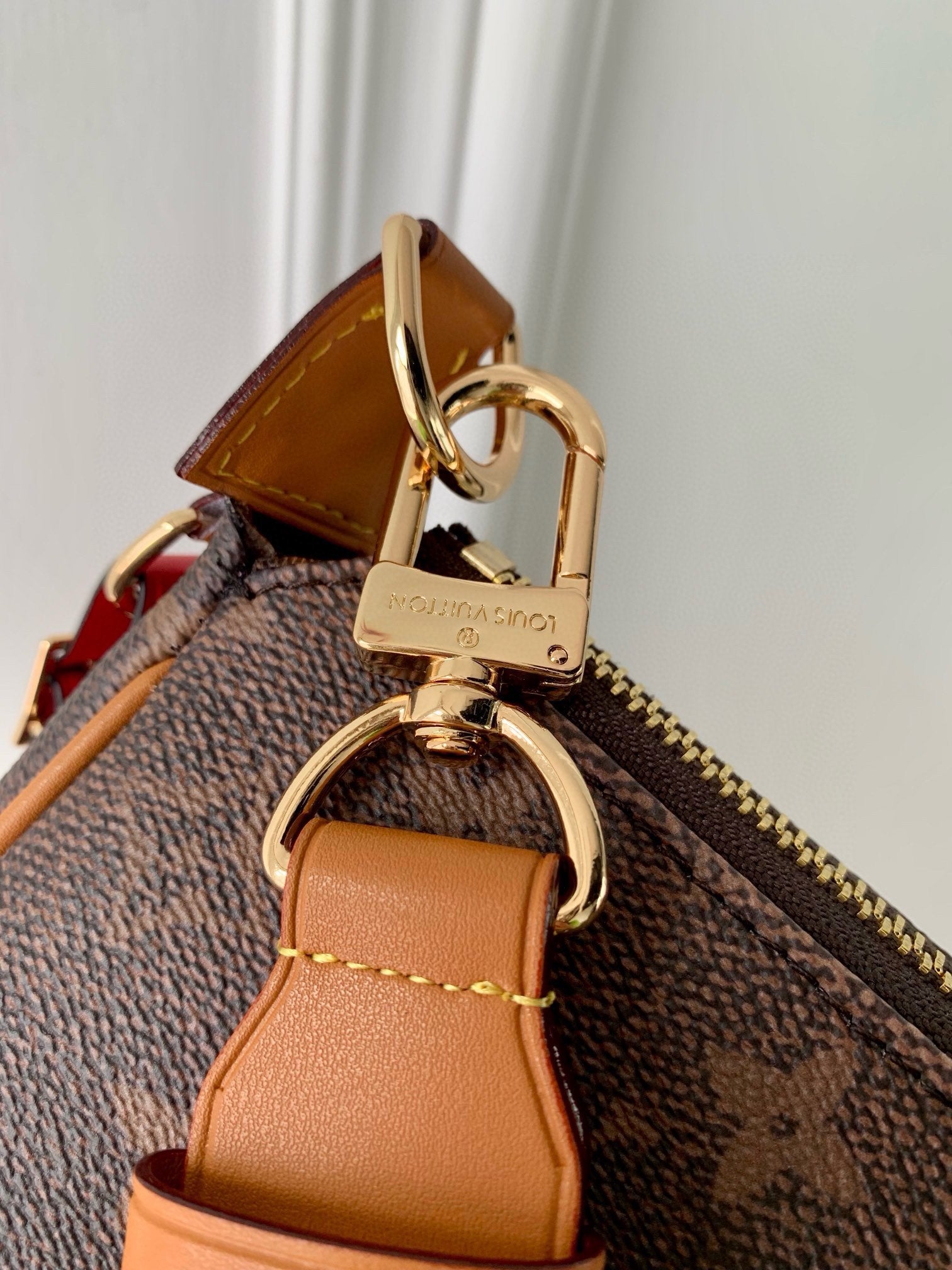 Louis Vuitton Classic Brown Monogram Shoulder Bag with Leather Tassel