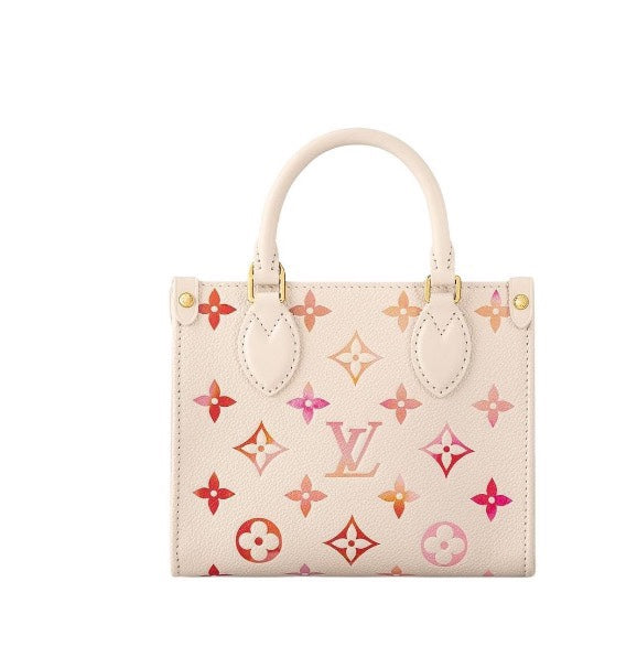 Louis Vuitton Pastel Gradient Monogram Embossed Leather Mini Tote Bag
