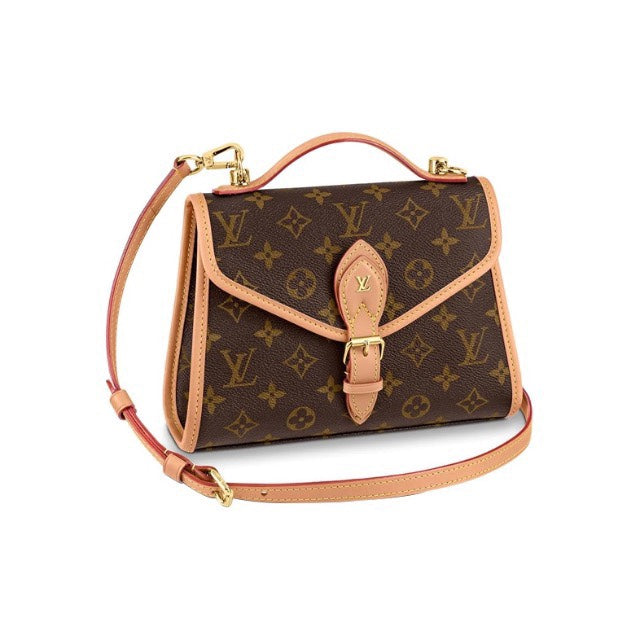 Louis Vuitton Classic Brown Monogram Top Handle Crossbody Satchel Handbag