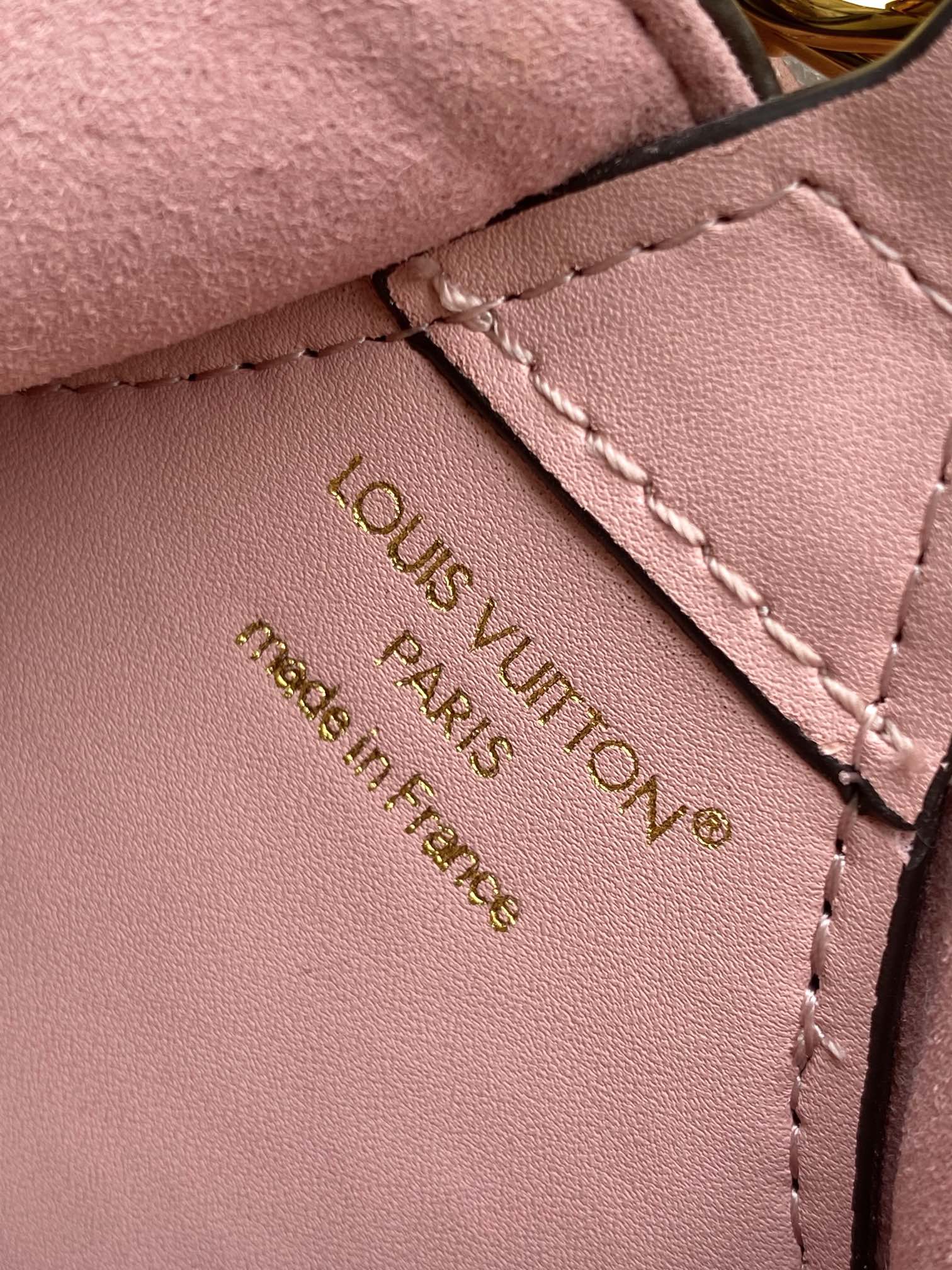 Louis Vuitton Brown Monogram Shoulder Bag with Pink Leather Star Side Accents