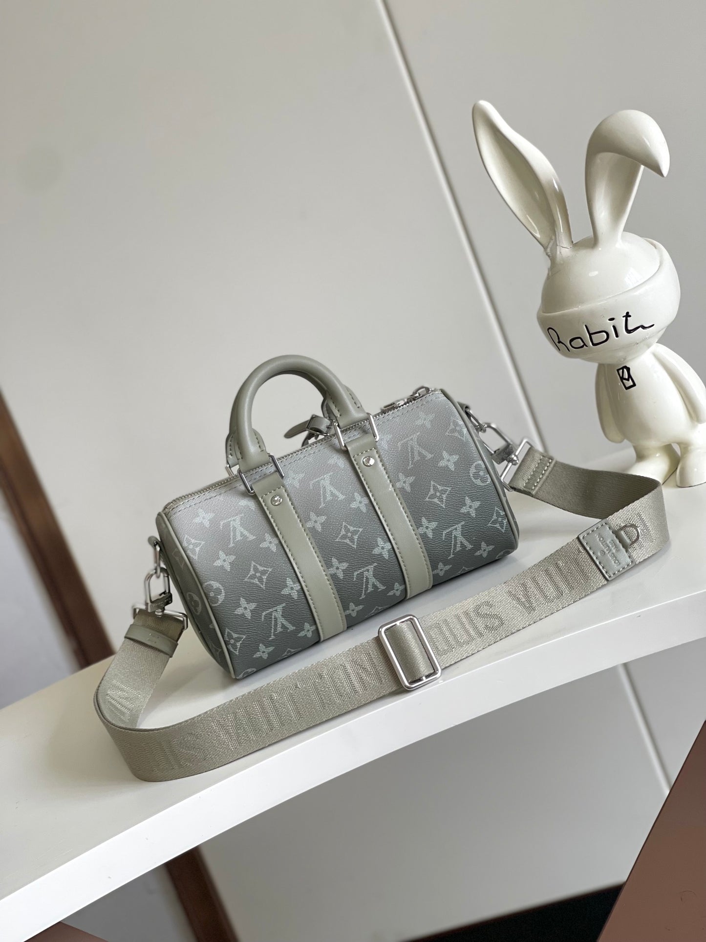 Louis Vuitton Sage Green Gradient Monogram Canvas Mini Duffle Crossbody Bag