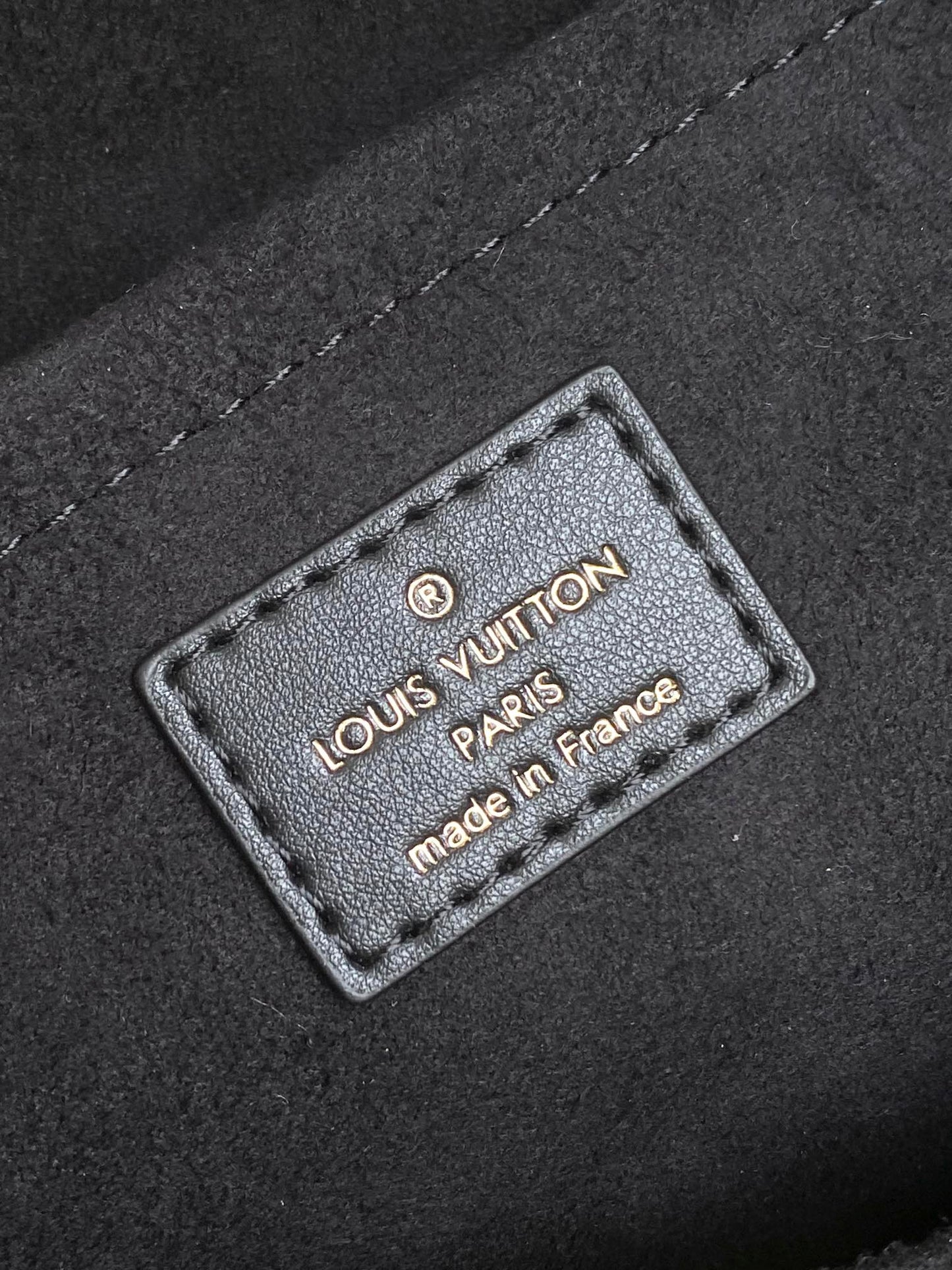 Louis Vuitton Black Embossed Textured Leather Top Handle Tote Handbag