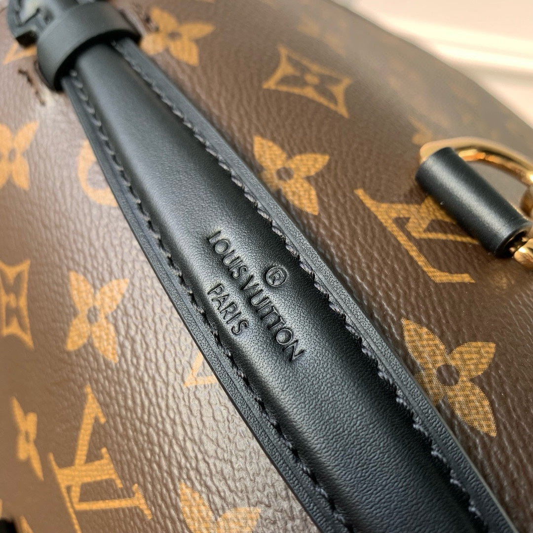 Louis Vuitton Vintage Monogram Print Two-Tone Mini Crossbody Bag with Chain