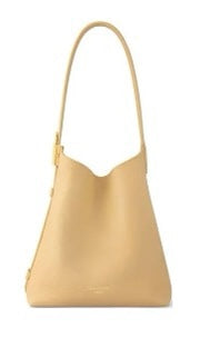 Louis Vuitton Minimalist Tan Leather Hobo Shoulder Bag with Adjustable Strap